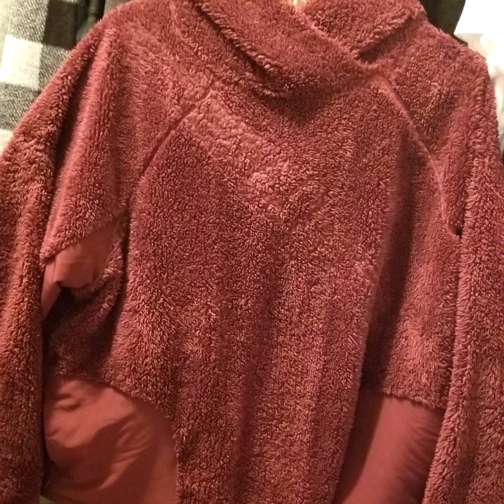 Nike dark red fleece hoodie XL